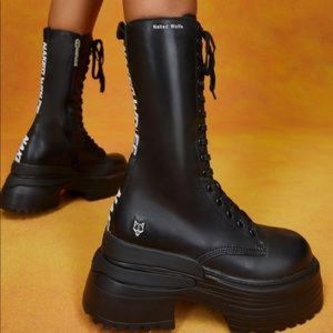 NWT Black Naked Wolfe Mercury Boot size 6 EU 36